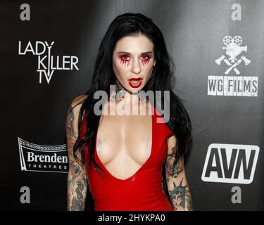 Joanna Angel alla prima TV di 'Lady Killer' tenuta al Brenden Theatre all'interno del Palms Casino di Las Vegas Foto Stock