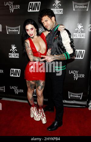 Joanna Angel, piccole mani alla prima TV di 'Lady Killer' tenuto al Brenden Theatre all'interno del Palms Casino di Las Vegas Foto Stock