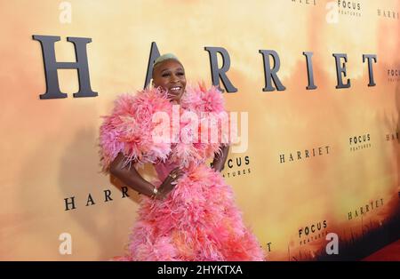 Cynthia Erivo arrivo alla €˜Harriet Los Angeles Premiere al Teatro Orpheum il 29 ottobre 2019 a Los Angeles, USA. Foto Stock