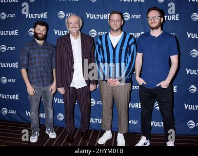 Zach Kanin, Ruben Rabasa, Tim Robinson e Akiva Schaffer al Vulture Festival di Los Angeles 2019 tenuto presso l'Hollywood Roosevelt Hotel il 10 novembre 2019 a Hollywood, CA. Foto Stock