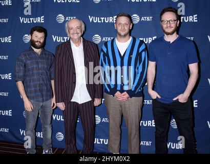 Zach Kanin, Ruben Rabasa, Tim Robinson e Akiva Schaffer al Vulture Festival di Los Angeles 2019 tenuto presso l'Hollywood Roosevelt Hotel il 10 novembre 2019 a Hollywood, CA. Foto Stock