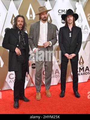 Midland arriva ai 53rd Annual CMA Awards tenutisi alla Bridgestone Arena il 13 novembre 2019 a Nashville, USA. Foto Stock