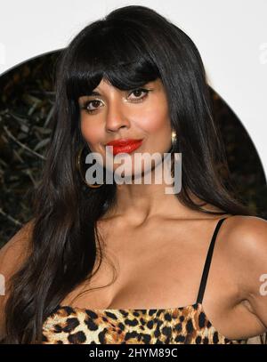 Jameela Jamil alla Celebrazione 2019 GQ Men of the Year tenutasi alla West Hollywood EDITION il 5 dicembre 2019 a West Hollywood, California. Foto Stock