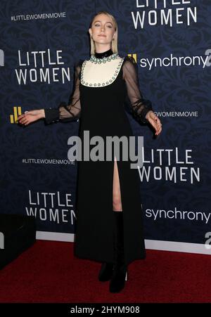 Saoirse Ronan partecipa alla prima di Little Women a New York Foto Stock