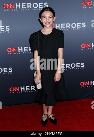 Brooklynn Prince partecipa al 13th annuale CNN Heroes: Un tributo All-Star tenuto al Museum of Natural History il 8 dicembre 2019 a New York. Foto Stock