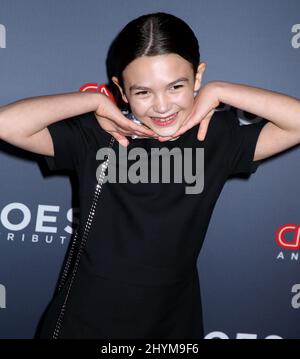 Brooklynn Prince partecipa al 13th annuale CNN Heroes: Un tributo All-Star tenuto al Museum of Natural History il 8 dicembre 2019 a New York. Foto Stock