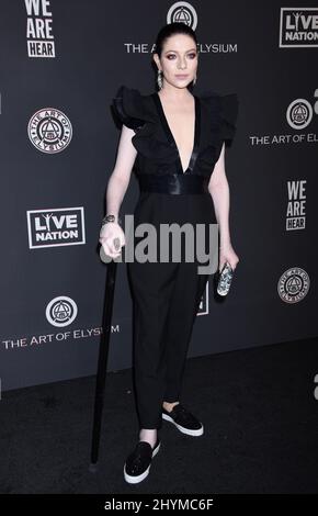 Michelle Trachtenberg all'Art of Elysium 13th annuale Black Tie Artistic Experience 'HEAVEN' tenuto al Palladium Foto Stock