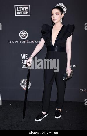 Michelle Trachtenberg all'Art of Elysium 13th annuale Black Tie Artistic Experience 'HEAVEN' tenuto al Palladium Foto Stock