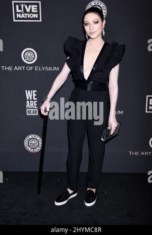 Michelle Trachtenberg all'Art of Elysium 13th annuale Black Tie Artistic Experience 'HEAVEN' tenuto al Palladium Foto Stock