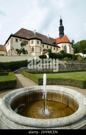 Monastero Francescano dei quattordici Helpers, Kadan, Repubblica Ceca Foto Stock