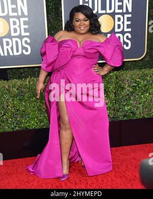 Da'Vine Joy Randolph ai Golden Globe Awards 77th che si sono tenuti al Beverly Hilton Hotel il 5 gennaio 2020 a Beverly Hills, Los Angeles. Foto Stock