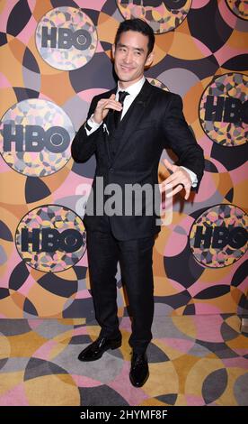 Mike Moh all'HBO's Golden Globes Afterparty tenuto al Beverly Hilton Hotel Foto Stock