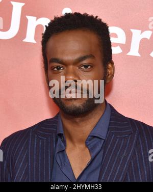 William Jackson Harper arriva all'NBCUniversal Winter TCA 2020 presso il Langham Huntington Hotel il 11 gennaio 2020 a Pasadena, California. Foto Stock