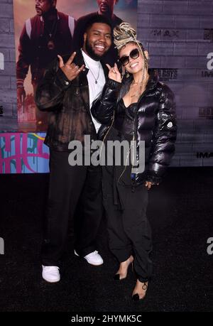 Khalid e Quin alla prima "Bad Boys for Life" di Los Angeles che si tiene al TCL Chinese Theatre Foto Stock