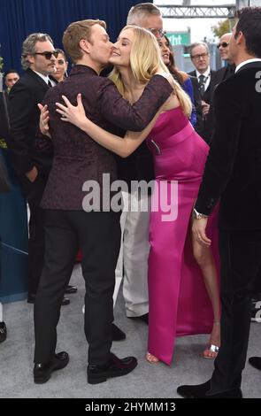 Alfie Allen e Sophie Turner al 26th Annual Screen Actors Guild Awards tenutosi presso l'Auditorium Shrine il 19 gennaio 2020 presso l'Auditorium Shrine, CA. Foto Stock