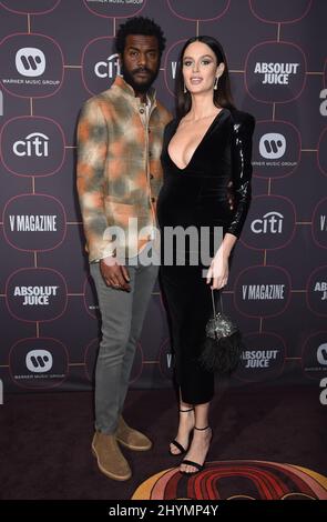 Gary Clark Jr. E Nicole Trunfio al Warner Music Group Pre-Grammy Party tenutosi presso l'Hollywood Athletic Club il 23 gennaio 2020 a Hollywood, Los Angeles. Foto Stock