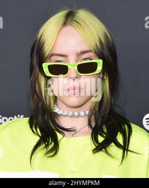 Billie Eilish arriva al Spotify Best New Artist 2020 Party al Lot il 23 gennaio 2020 a West Hollywood, Los Angeles. Foto Stock