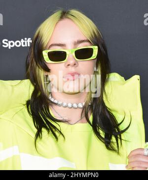 Billie Eilish arriva al Spotify Best New Artist 2020 Party al Lot il 23 gennaio 2020 a West Hollywood, Los Angeles. Foto Stock