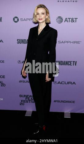 Carey Mulligan alla prima di "promettente giovane donna" durante il Sundance Film Festival 2020 tenuto al MARC Theater il 25 gennaio 2020 a Park City, UT. Foto Stock