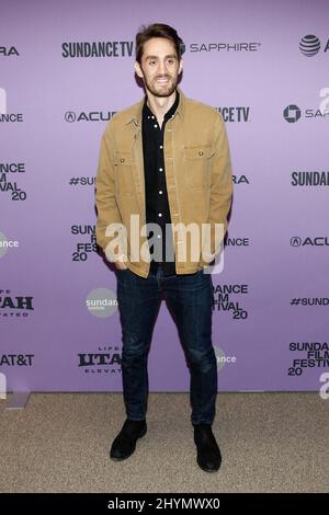 Ben Chase alla prima di "The Last Thing He Wanted" durante il Sundance Film Festival del 2020 che si tiene all'Eccles Theatre il 27 gennaio 2020 a Park City, Utah. Foto Stock