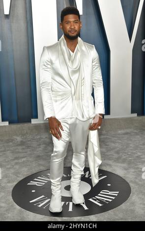 Usher al Vanity Fair Oscar Party 2020 che si è tenuto presso il Walis Annenberg Center for the Performing Arts il 9 febbraio 2020 a Beverly Hills, Los Angeles. Foto Stock