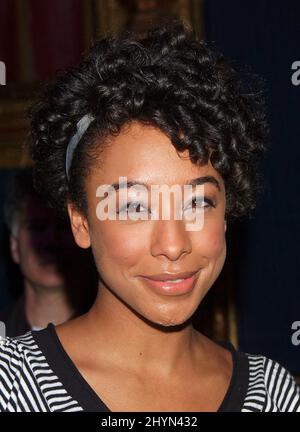 Corinne Bailey Rae partecipa alle nomine annuali Grammy Award 49th a Hollywood. Foto: UK Stampa Foto Stock