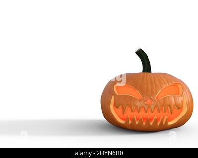 3D Render : zucca di Halloween Foto Stock