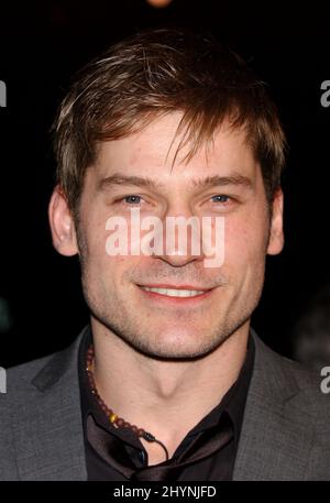 Nikolaj Coster-Waldau partecipa al 'Firewall' World Premiere al Grauman's Chinese Theatre di Hollywood. Foto: UK Stampa Foto Stock