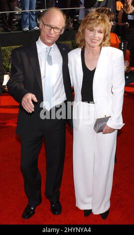 ED HARRIS & AMY MADIGAN PARTECIPANO AL 9TH ANNUALE SCREEN ACTORS GUILD AWARDS AL SHRINE AUDITORIUM DI LOS ANGELES. IMMAGINE: STAMPA UK Foto Stock