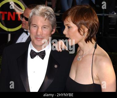 RICHARD GERE & CAREY LOWELL PARTECIPANO AL 9TH ANNUALE SCREEN ACTORS GUILD AWARDS PRESSO IL SHRINE AUDITORIUM DI LOS ANGELES. IMMAGINE: STAMPA UK Foto Stock