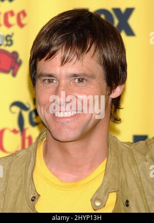 Jim Carrey partecipa ai Teen Choice Awards 2005 all'anfiteatro Gibson di Universal City. Foto: UK Stampa Foto Stock