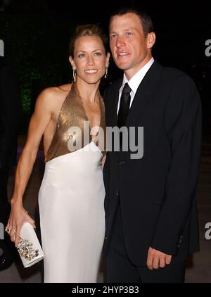 Sheryl Crow & Lance Armstrong partecipa al Vanity Fair Oscar Party a West Hollywood. Foto: UK Stampa Foto Stock