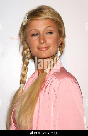 Il Paris Hilton partecipa al "Vanity Fair Aged" pre-Oscar Benefit a West Hollywood. Foto: UK Stampa Foto Stock