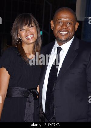 Forest Whitaker e moglie Keisha partecipano al 'The Last King of Scotland' Los Angeles Premiere. Foto: UK Stampa Foto Stock