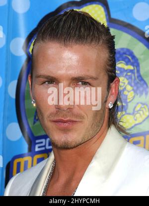 DAVID BECKHAM PARTECIPA AI PREMI MTV 2003 A LOS ANGELES. IMMAGINE: STAMPA UK Foto Stock