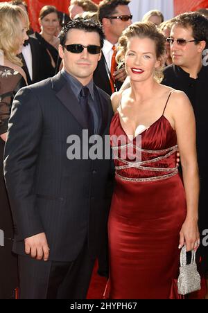 MATT LEBLANC E LA MOGLIE MELISSA PARTECIPANO AI 55TH ANNUAL EMMY AWARDS A LOS ANGELES. IMMAGINE: STAMPA UK Foto Stock