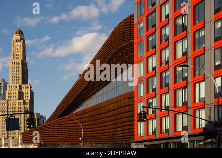 Williamsburg, banca di risparmio e centro di Barclay nel centro di Brooklyn, New York Foto Stock