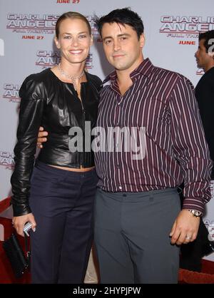 MATT LEBLANC E LA MOGLIE MELISSA PARTECIPANO ALLA PREMIERE 'CHARLIES ANGELS: FULL THROTTLE' DI HOLLYWOOD. IMMAGINE: STAMPA UK Foto Stock