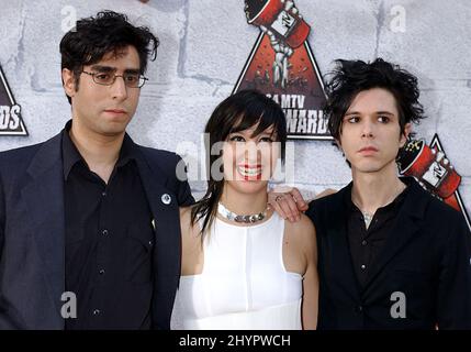 Sì, Yeah Yeah partecipa ai MTV Movie Awards 2004 in California. Foto: UK Stampa Foto Stock