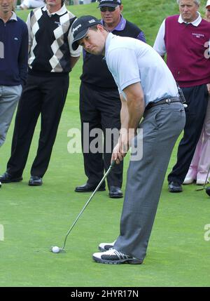 Mark Wahlberg partecipa all'annuale 9th Michael Douglas & Friends Celebrity Golf Event che si tiene presso il Trump National Golf Club di Rancho Palos Verdes. Foto: UK Stampa Foto Stock