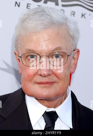 Roger Ebert partecipa a un gala per onorare Meryl Streep ospitato dall'American Film Institute in California. Foto: UK Stampa Foto Stock