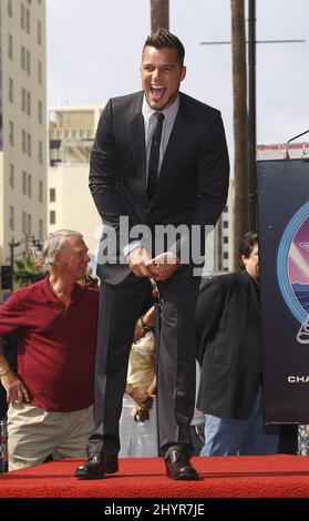 Ricky Martin riceve una Star on the Walk of Fame, Hollywood. Foto Stock