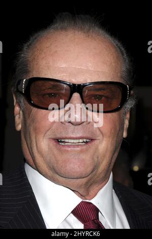 Jack Nicholson partecipa alla 'The Bucket List' di Los Angeles Benefit Premiere tenuto all'ARCLIGHT Cinerama Dome di Hollywood. Foto Stock