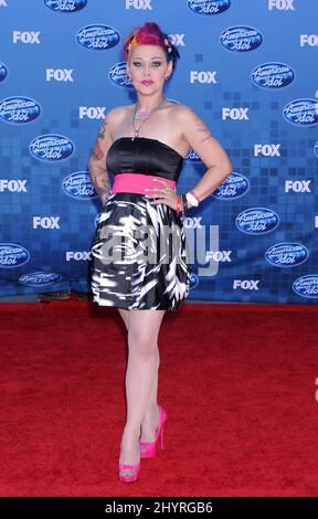 25 maggio 2011 Los Angeles, CA. Nikki McKibin American Idol Grand finale 2011 tenuto al Nokia Theatre L.A. Live Foto Stock