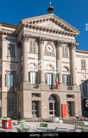 Bergamo, Italia, 16.01.2022 - l'accademia Carrara è una galleria d'arte e un'accademia di belle arti a Bergamo. Foto Stock