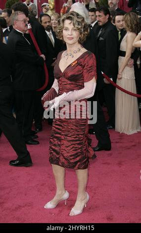 Julie Christie arriva al 80th Annual Academy Awards (oscar) di Hollywood, California. Foto Stock