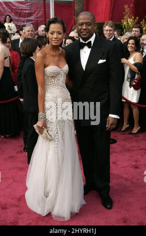 Forest Whitaker e Keisha Whitaker arrivano al 80th Annual Academy Awards (oscar) di Hollywood, California. Foto Stock