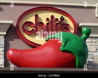 Chili's Restaurant Store firma a Reno, Nevada. Foto Stock