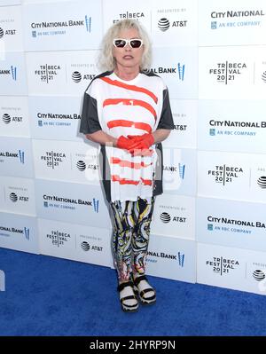 Debbie Harry partecipa al Tribeca Film Festival 2021 'Blondie: Vivir en la Habana' tenuto alla batteria il 16 giugno 2021 a New York City, NY Foto Stock