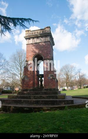 Intorno al Regno Unito - Una gita di un giorno a Worsley, Greater Manchester, Regno Unito dopo l'ascesa del canale Bridgewater - Memorial dedicato a Francis Egerton Foto Stock